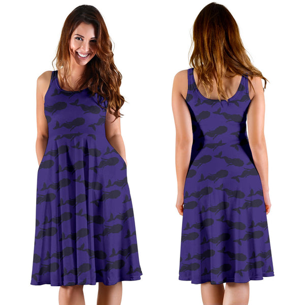 Women's Dress, No Sleeves, Custom Dress, Midi Dress, Mermaid Dress 01