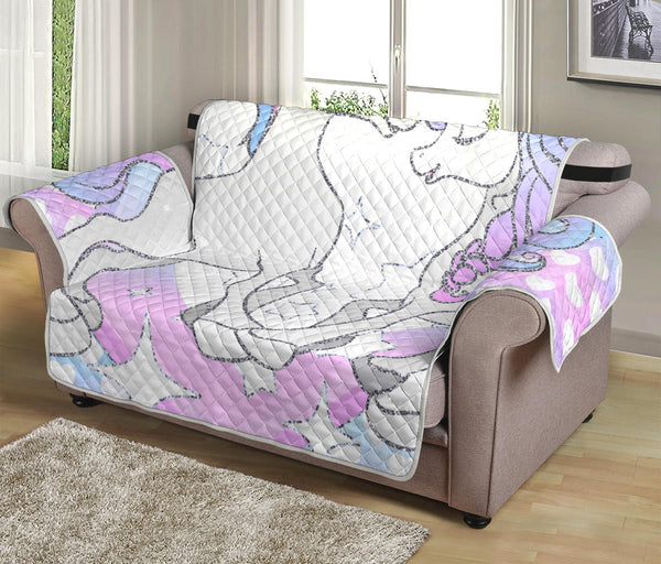 54'' Futon Sofa Protector Premium Polyster Fabric Custom Design Unicorn 09