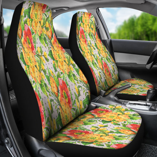 Classy Pink Floral Spring Car Seat Covers
