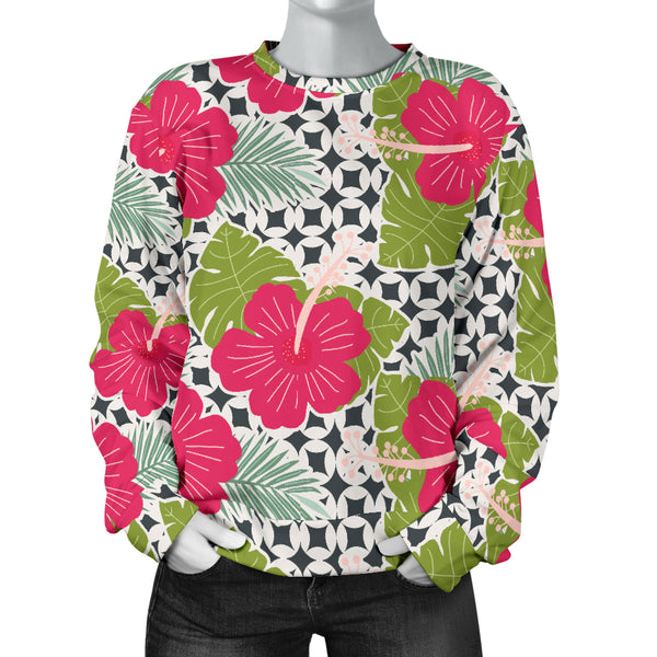 Custom Made Printed Designs Women's (C10) Sweater Tropical
