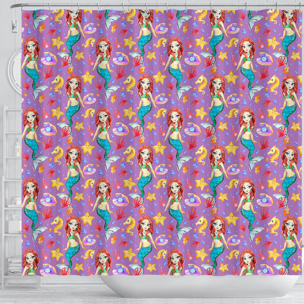 Mermaid 4 Shower Curtain - STUDIO 11 COUTURE