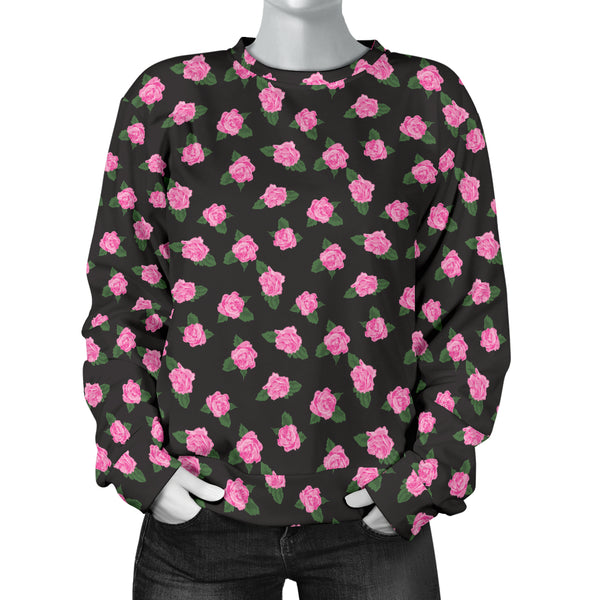 Custom Made Printed Designs Women's (B8) Sweater Ballerina Rose