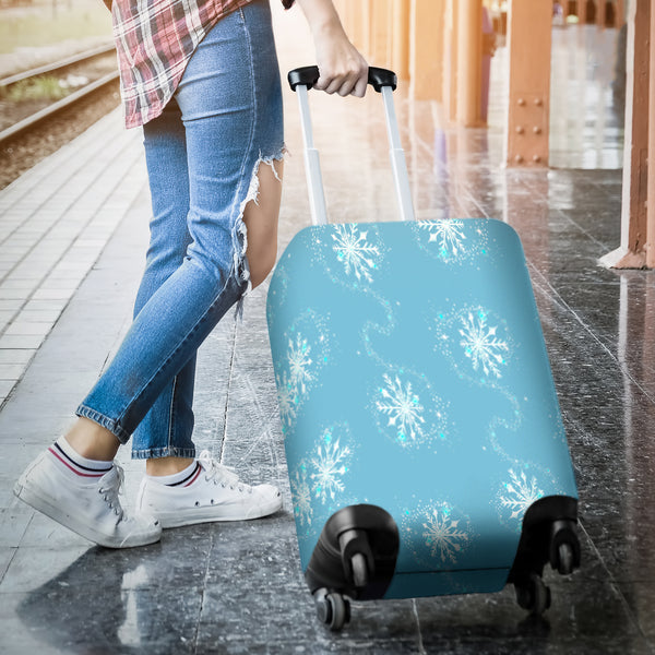 Frozen Flurry Luggage Cover