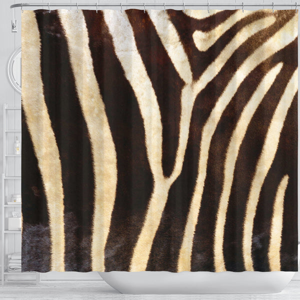 Zebra Skin Shower Curtain - STUDIO 11 COUTURE