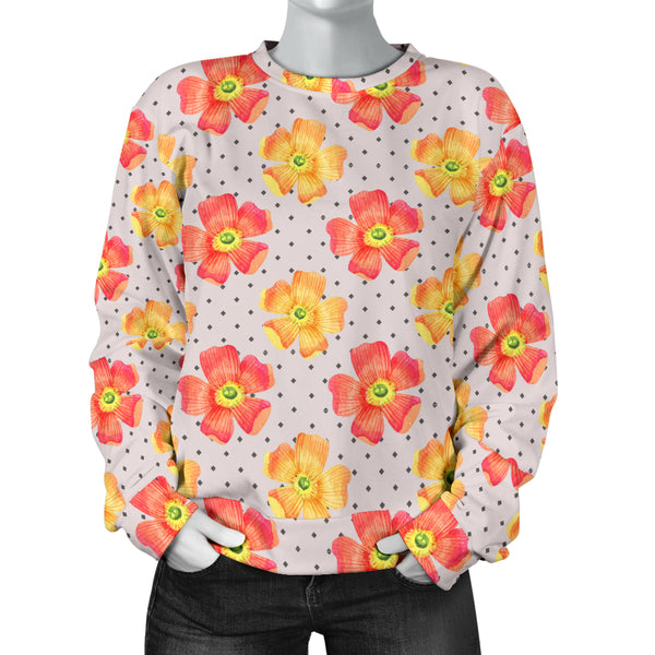 Custom Made Printed Designs Women's (F3) Sweater Floral Spring