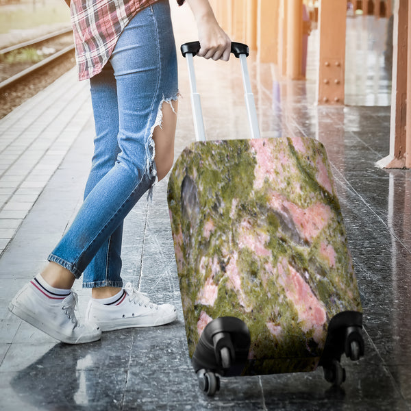 Dirty Algae Marble Tile Luggage Cover - STUDIO 11 COUTURE