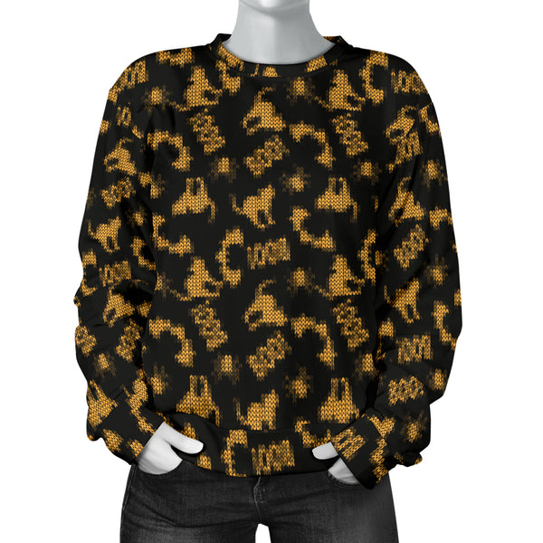 Custom Made Printed Designs Women's Trick or Treat (11) Sweater