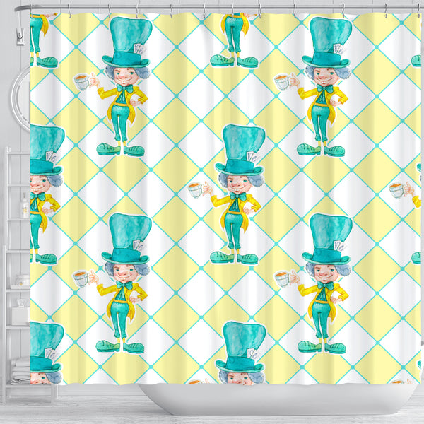 The Mad Hatter Alice In Wonderland Shower Curtain