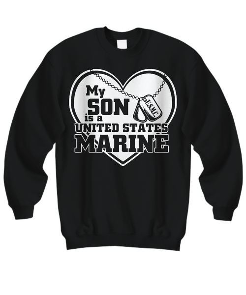 Women and Men Tee Shirt T-Shirt Hoodie Sweatshirt My Son Is A United States Marine