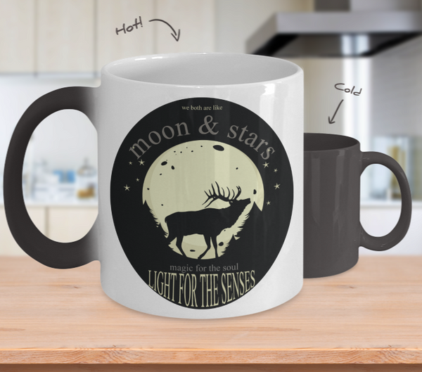 Color Changing Mug Animals Moon & Stars Light For The Senses