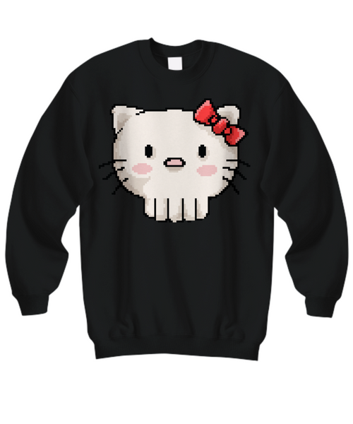 Women and Men Tee Shirt T-Shirt Hoodie Sweatshirt Skull Kitty