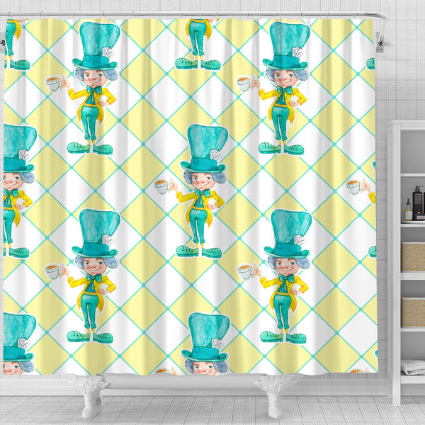 The Mad Hatter Alice In Wonderland Shower Curtain