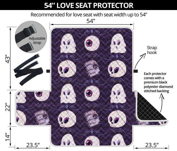 54'' Futon Sofa Protector Premium Polyster Fabric Custom Design Witch 09