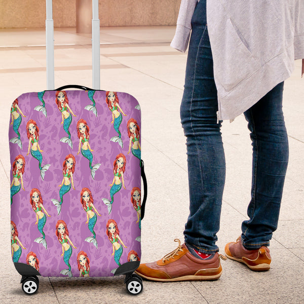 Full Of Mermaid Luggage Cover - STUDIO 11 COUTURE