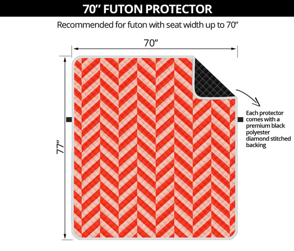 70'' Futon Sofa Protector Premium Polyster Fabric Custom Design Foxes 07