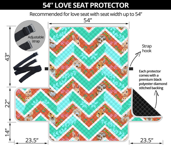 54'' Futon Sofa Protector Premium Polyster Fabric Custom Design Woodland 05