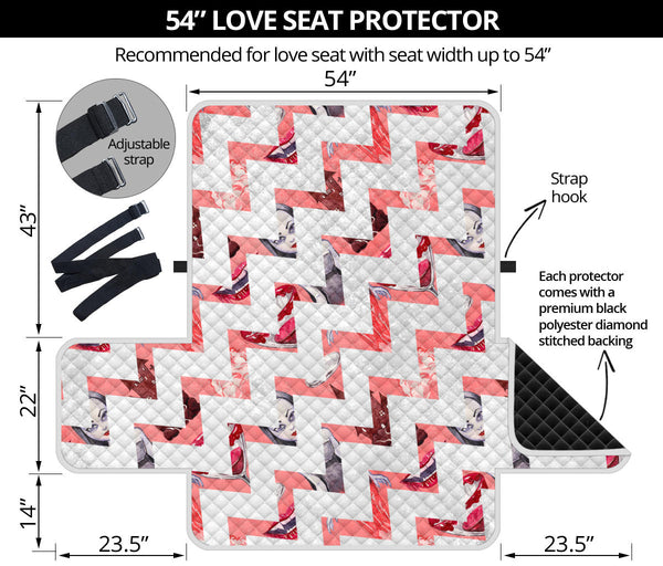 54'' Futon Sofa Protector Premium Polyster Fabric Custom Design Vampire 11