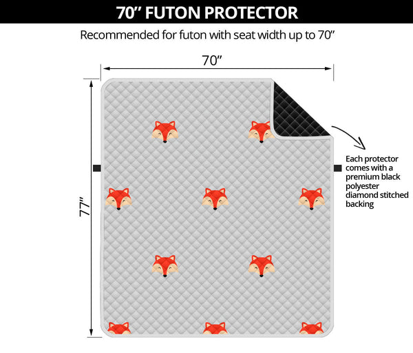 70'' Futon Sofa Protector Premium Polyster Fabric Custom Design Foxes 08
