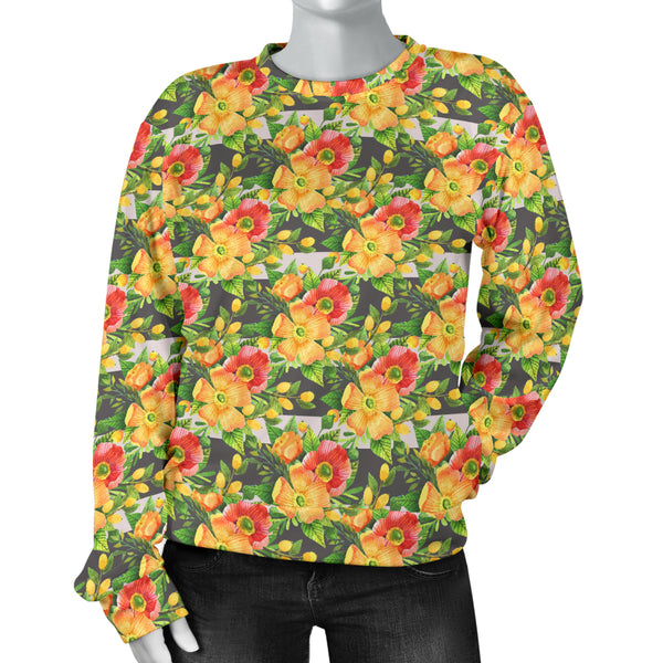 Custom Made Printed Designs Women's (F2) Sweater Floral Spring