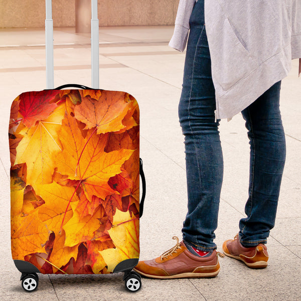 Maple Leaves Luggage Cover