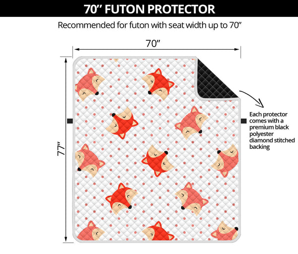70'' Futon Sofa Protector Premium Polyster Fabric Custom Design Foxes 09