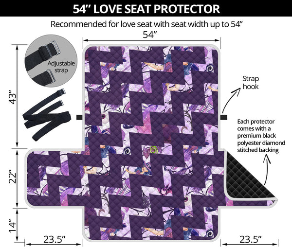 54'' Futon Sofa Protector Premium Polyster Fabric Custom Design Witch 12