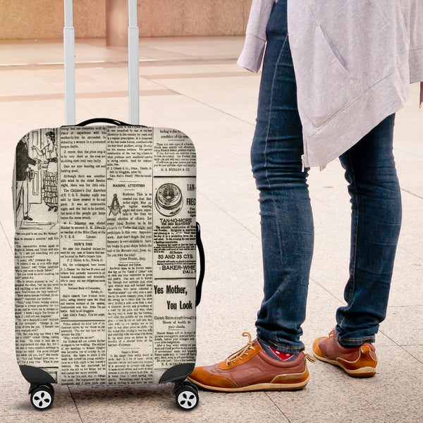 Old Newspaper 2 Luggage Cover