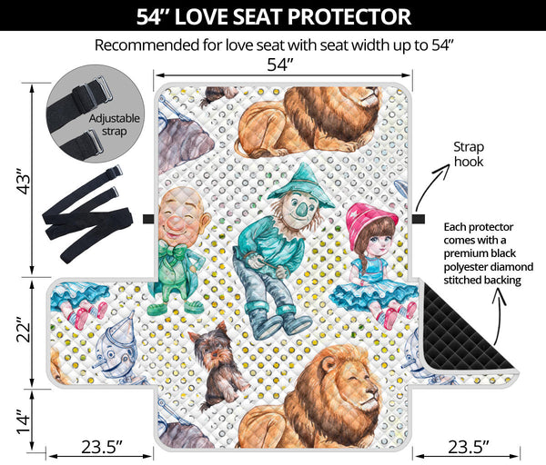 54'' Futon Sofa Protector Premium Polyster Fabric Custom Design Wizard Of OZ 10