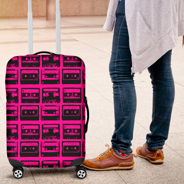 80s Boombox 1 Luggage Cover - STUDIO 11 COUTURE