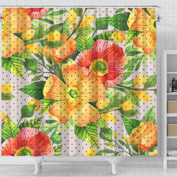 Floral Spring Shower Curtain