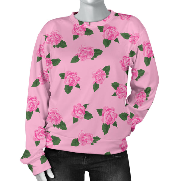 Custom Made Printed Designs Women's (B1)Sweater Ballerina Rose