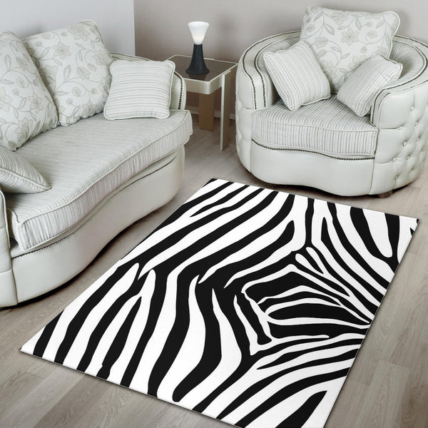 Floor Rug Animal Print Black And White Dress 10
