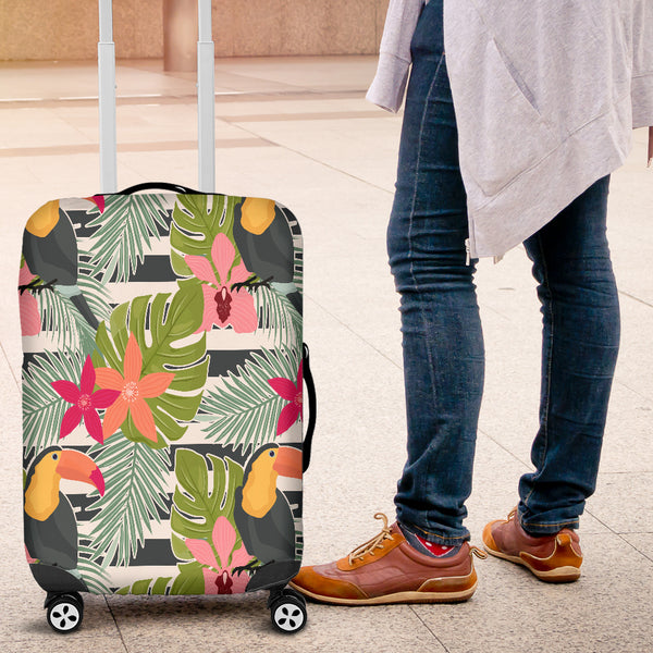 Tropical Tucan Bird 1 Luggage Cover - STUDIO 11 COUTURE