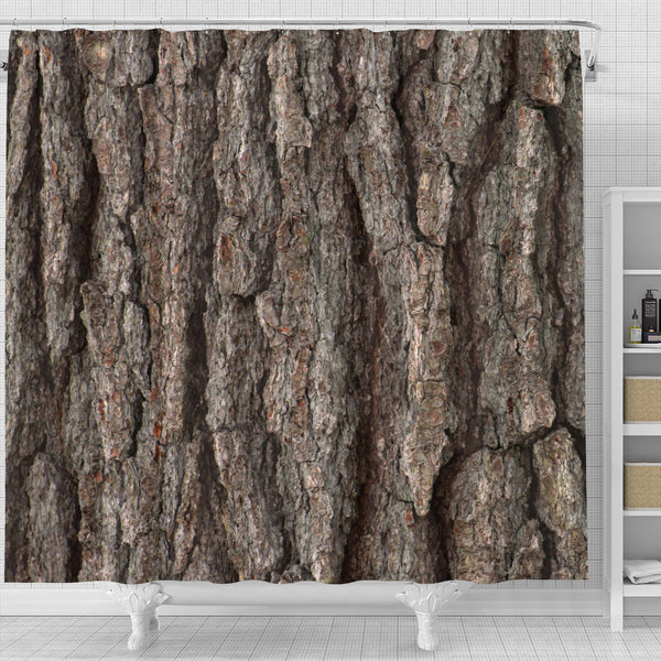 Tree Bark Shower Curtain - STUDIO 11 COUTURE