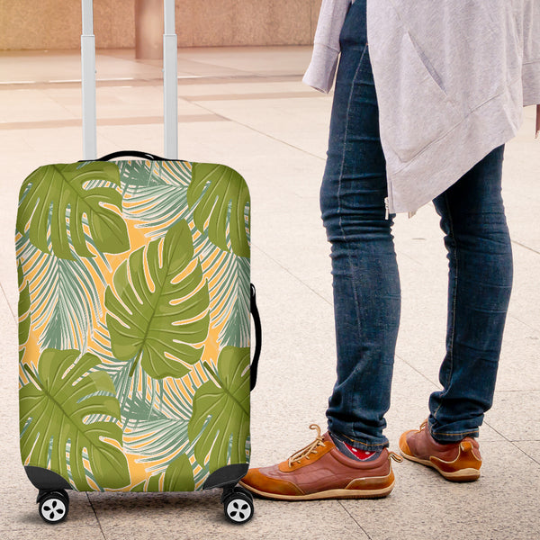 Tropical Palm Leaves Luggage Cover - STUDIO 11 COUTURE
