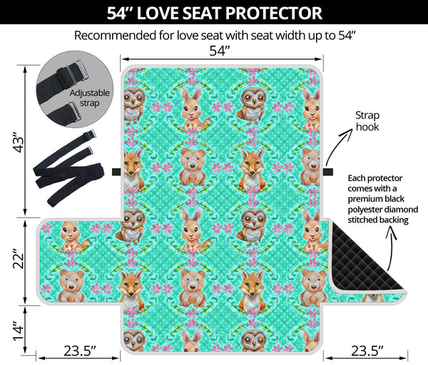 54'' Futon Sofa Protector Premium Polyster Fabric Custom Design Woodland 09
