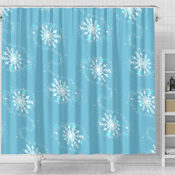 Frozen Flurry Shower Curtain