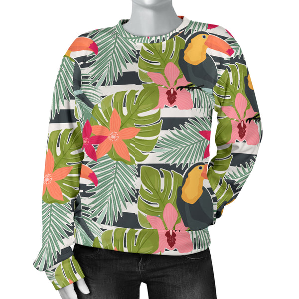 Custom Made Printed Designs Women's (C3) Sweater Tropical