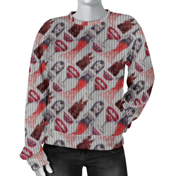Custom Made Printed Designs Women's Vampire Theme (13) Sweater