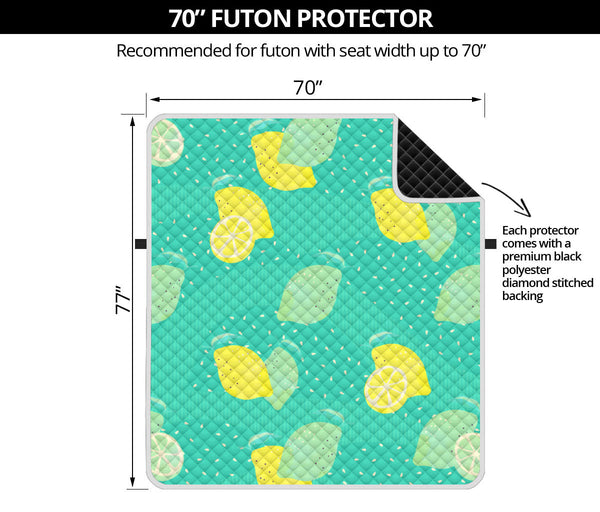 70'' Futon Sofa Protector Premium Polyster Fabric Custom Design Fruits 10