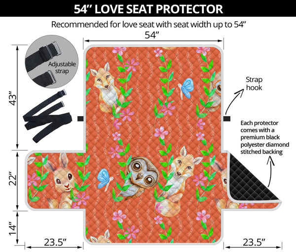 54'' Futon Sofa Protector Premium Polyster Fabric Custom Design Woodland 07