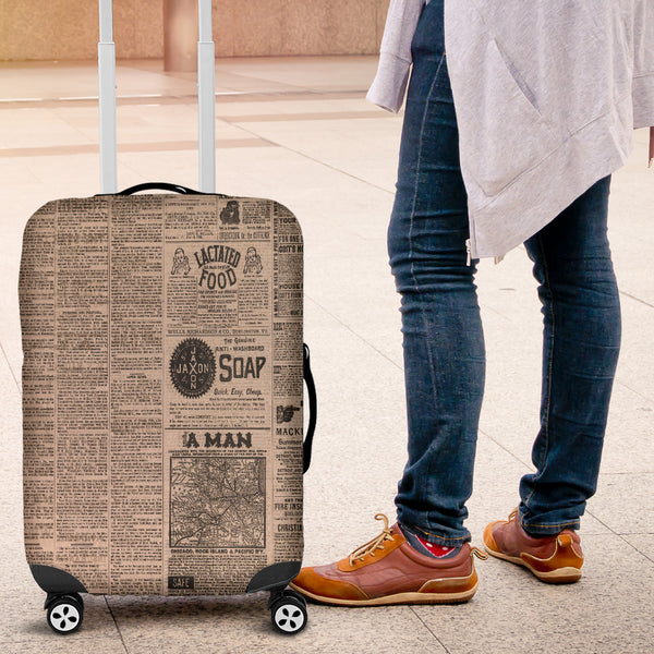 Old Newspaper 1 Luggage Cover