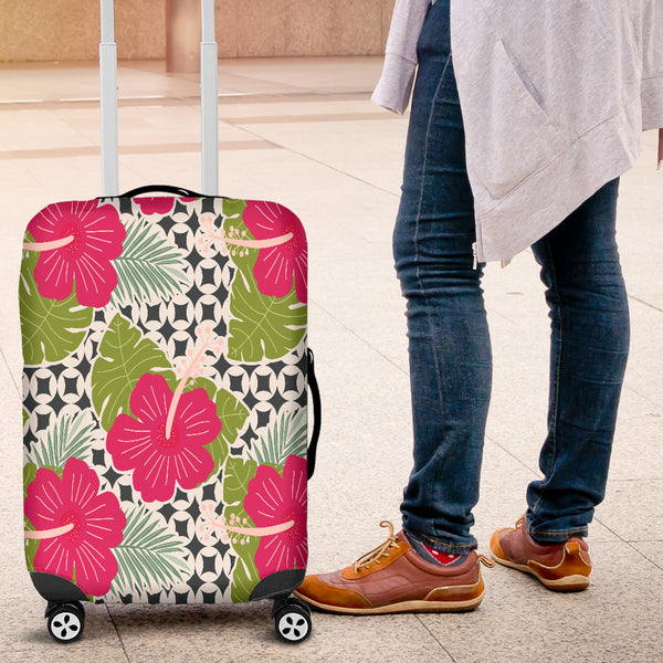 Tropical Flower 1 Luggage Cover - STUDIO 11 COUTURE