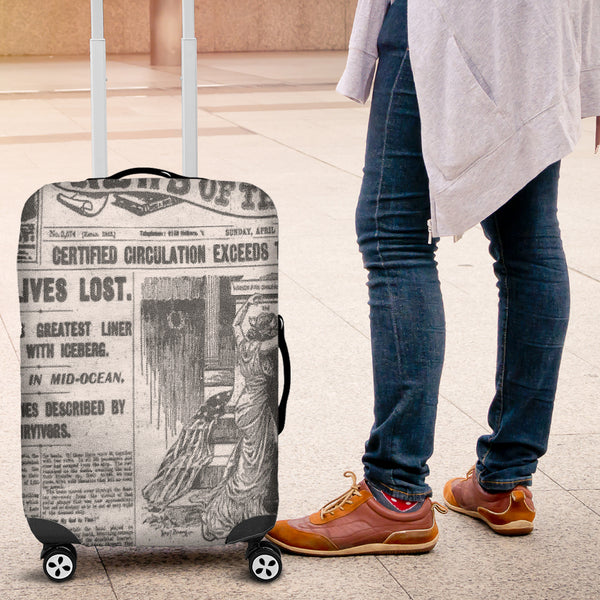 News Of The Week Old Newspaper Luggage Cover