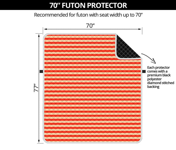 70'' Futon Sofa Protector Premium Polyster Fabric Custom Design Foxes 02