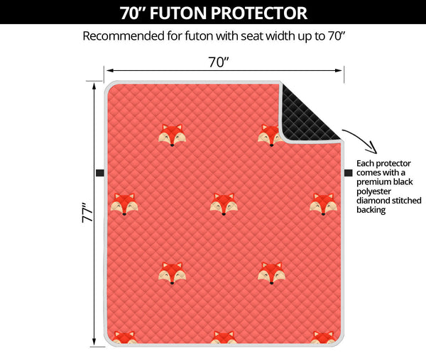 70'' Futon Sofa Protector Premium Polyster Fabric Custom Design Foxes 06