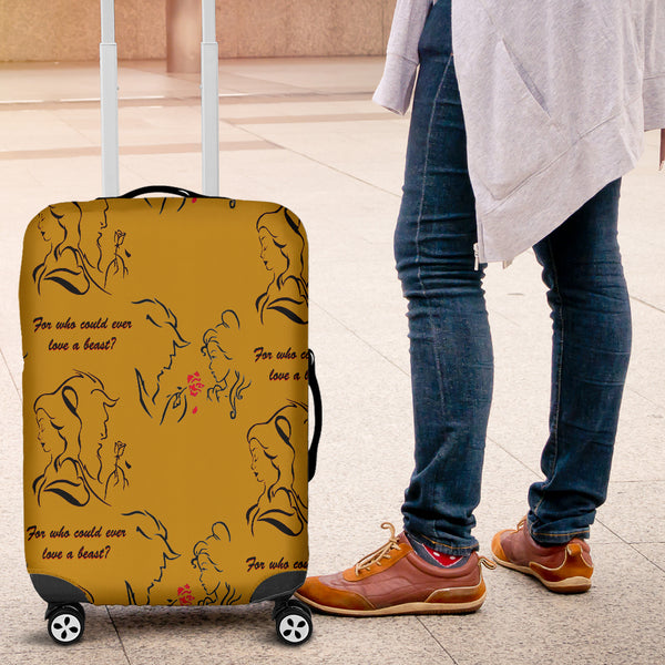 Beauty And The Beast Love Luggage Cover - STUDIO 11 COUTURE