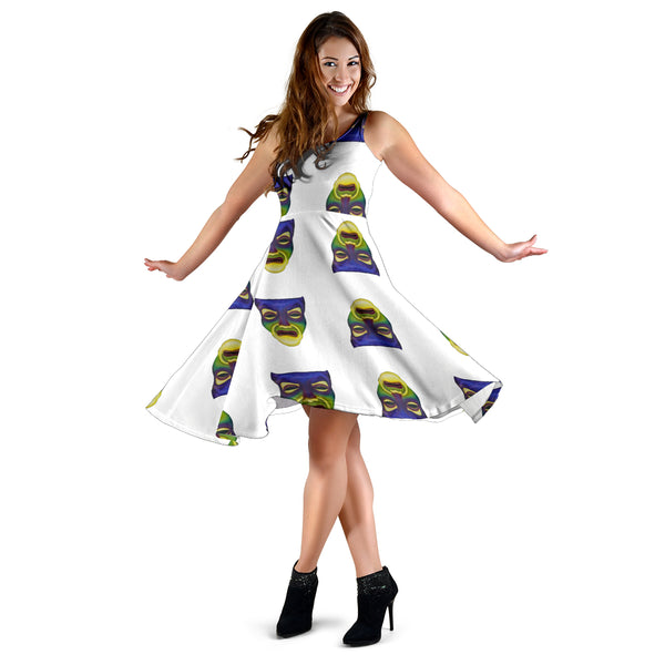 Women's Dress, No Sleeves, Custom Dress, Midi Dress, Snow White 11