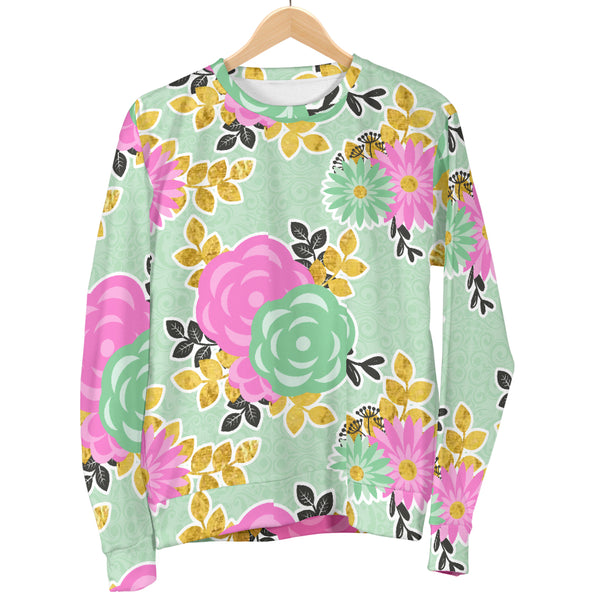 Custom Made Printed Designs Women's (F10) Sweater Floral Spring - STUDIO 11 COUTURE