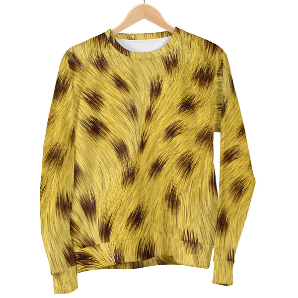 Custom Made Printed Designs Women's (Cheetah) Sweater Animal Skin Texture